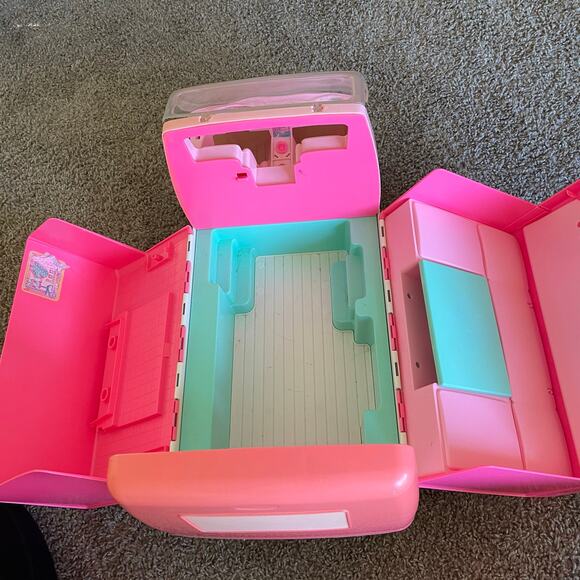 Vintage 1996 Barbie Mattel Large 59x45x30cm Pink Magical Motorhome Vehicle - Picture 7 of 16